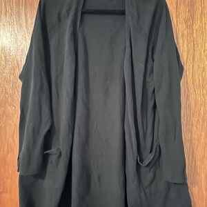 Ava & Viv Charcoal Open Front Cardigan